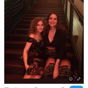 Saffron Burrows Instagram - happy happy birthday wonderful Bernadette ❤️ @theofficialbpeters