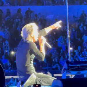 Saffron Burrows Instagram - mick, kicking off last night #rollingstones
