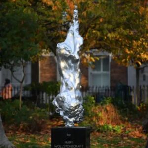 Saffron Burrows Instagram - On Tuesday a piece of art to honour the foremother of feminism #marywollstonecraft was unveiled on #newingtongreen in #northlondon There’s been much debate around the art itself.  Partially because many thought the sculpture was a representation of Mary when it actually embodies the spirit of defiant woman rising.  I grew up in Newington Green,  which has continued to be a hotbed of radical action since Mary ran a school for girls there in the 1700’s.  I’m very proud to say my parents @BurrowsSusie and @rlrieser and comrade, the magnificent @BeeRowlatt have campaigned passionately for this tribute. I’m moved that my children can visit the Green and discuss Mary’s legacy long after I’m gone. @maryonthegreen @thewollsoc #maggihambling