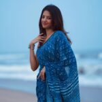 Sahana Sarvesh Instagram - 🧞‍♂️🧞‍♂️ 📷 @shotbyazzez #sareelove #blueaesthetic #portrait