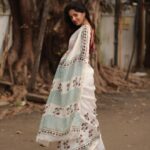 Sahana Sarvesh Instagram - Pursuit of simplicity 🕊️ . . Shot by @sat_narain #portrait #sareelove #portraitphotography #sareeindia #ethnic #ethnicwear #sareenotsorry #sarees