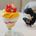 Sally Amaki Instagram - 朝早く起きてイチゴ食べに行ったのに二人してマンゴーメインのパフェ頼みましたwww でも実はフルーツでマンゴーが上位で好きなのでこれは夢が詰まったパフェでした。