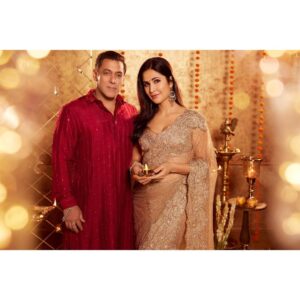Salman Khan Instagram - Happy Diwali 🪔💫 ❤️

#Tiger3 releasing on this Sunday, 12th November in Hindi, Tamil & Telugu. 

Book your tickets now *link in bio* 

@katrinakaif | @therealemraan | #ManeeshSharma | @yrf | #YRF50 | #YRFSpyUniverse