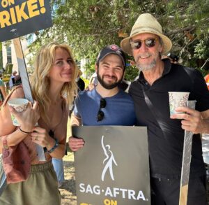 Samm Levine Instagram - Quite a day on the picket lines! It was great to see the ambassador to Slovenia and his lovely wife supporting the unions! #SAGAFTRAstrong #WGAstrong #PayUp