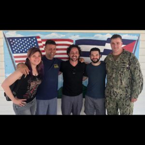 Samm Levine Instagram - My awesome pal, @tinband, invited me to join him in visiting the troops abroad to show our appreciation for their service. And they were kind enough to let us have a little fun on the water while we’re here. Oh, they also think I’m in the American Pie movies, so nobody say anything. It’s a true honor to be here and meet these real heroes! Thank you, @navyentertainment and @laniers! (Also, for security reasons, I’m not allowed to say where we’re visiting. So if you’ve figured it out, keep it to yourself, huh? Thanks!)