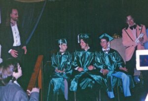 Samm Levine Instagram - Thanks for all the birthday love! Here are some pics from my 18th birthday, which also happened to be the Freaks & Geeks wrap party. Seth, Martin and I were all finishing high school that year, so Judd, Paul and Gruber secretly planned us a little “graduation” ceremony that night. I’m sure I’ve got that diploma somewhere. #ItWasTwentyYearsAgoToday