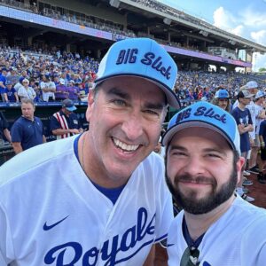 Samm Levine Instagram - Nothing but #BigSlickKC shenanigans this afternoon. Plus an unexpected cameo from future hall-of-famer Charlie Blackmon! We might’ve played an actual softball game, but who can be sure…