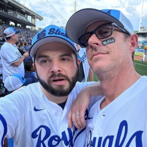 Samm Levine Instagram - Nothing but #BigSlickKC shenanigans this afternoon. Plus an unexpected cameo from future hall-of-famer Charlie Blackmon! We might’ve played an actual softball game, but who can be sure…