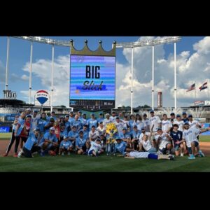 Samm Levine Instagram - Nothing but #BigSlickKC shenanigans this afternoon. Plus an unexpected cameo from future hall-of-famer Charlie Blackmon! We might’ve played an actual softball game, but who can be sure…