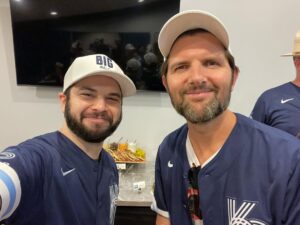Samm Levine Instagram - After three long years, @BigSlickKC is back, baby!! We’re all dressed up and ready for a little softball in this charming and reliable Kansas City heat and humidity! #JewSweat #BigSlickKC