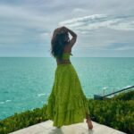 Sangita Patel Instagram - One of my fav Fashion moment 🥰 Pretty awesome we got to get all dressed up for our dinner dates while eating delicious meal that we shared and talking for HOURS, to the point they would say, umm it’s closing time 🥰 It seems we all like dessert! Last few days in Turks and Caicos taking it all at @wymaraturks 🥰 Vibrant dresses from @revelleshop - so fun! #turksAndCaicos #GirlsTrip #MiniVacay Write a caption... Wymara Turks and Caicos