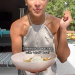 Sangita Patel Instagram - Shaved Ice peaches and ‘stuff’ bowl! 🍑 Summer isn’t over and I saw the Frankie Gaw grating frozen fruits bowls and I was in intrigued. Let me tell you this version is soooo fresh and yummy 😋 All you need: 1-2 peaches frozen 1/2-1 cup of vanilla yoghurt (whatever you prefer) Some maple syrup (thx @gregominot 🥰) Crushed pistachios And whipped cream (optional, I made it from scratch since Ava loves it) Also, I added a peach hack…the Engineer in me🤷🏽‍♀️ Make food fun and keep your palette guessing 😉 #CookinWithSangi #Peaches #ShavedIce (Credit @carolinagelen @littlefatboyfrankie )