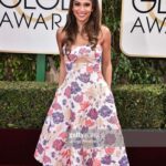 Sangita Patel Instagram – Tonight the Golden globes 🏆

My first red carpet was the Golden globes back in 2014. Love the vibe of this award show, everyone is excited there is champagne on the carpet! It’s a good time. 

It’s the first time I met my buddy The Rock 
Push-ups, push-ups 😂🤦🏽‍♀️ (slide 5) 
First time attending after parties with the nominees. Yup, that’s when I saw JLO and fell in love 😁

First time making Vogue’s best dress list for look #2 but also making the worst list! 

Okay, soo..which is your favourite look over the years?! 🤔 
A – my Julia Roberts moment
B – my short bob! Took a risk 
C – my Ariana Grande phase
D – Grecian flow
E – not sure but hey it was something 😂

#GoldenGlobes #Fashion #RedCarpet #Moments