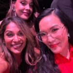 Sangita Patel Instagram - O-M-G It’s LENNY! Mr. rockstar Kravtiz 🔥 Dude is ✌🏽 signing and there’s Morgan and I and others in the pic, epic! This trip was like: Sangita: Hey Morgan wanna be my date, Morgan: Sure, for what? Sangita: The CCA awards….(pause) but in LA? Morgan: Sure Sangita: booking tickets, it will take 8 hrs to get there Morgan: Sure Sangita: Let’s the adventure begin! Can we get shake shack?😂 Morgan: Sure 🥰 Luv ya @morganhoff going with the flow! The night was inspirational to see incredible talent, including Jamie Fox And YES Lenny smells great 😂 #OneNightInLA #EpicNight #SanAndMorAdventures Los Angeles, California