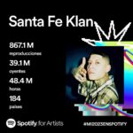 Santa Fe Klan Instagram - Gracias raza por seguir escuchando un año mas mis rolas en @spotify @spotifymexico 🔥pura música real, música del barrio 🔥🔥🔥🔥 Arriba la Santa loc@s 🚀🇲🇽🎶😎 #473Music