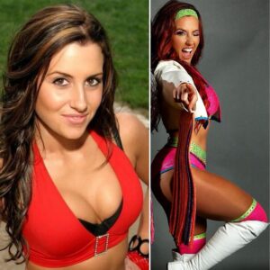 Santana Garrett Instagram - Then & Now..✨

FUN FACT: My 1st set of “GEAR” was my sister’s 2 piece red bathing suit that had a fold over waist band. Paired w/ a black sports bra and stretchy shorts.. oh..& can’t forget the bangle bracelets for my entrance wear.. 😆👏😬

YOUR TURN: tell me a story about something from your past.. ☺️

#thenandnow #beforeandafter #santanagarrett #womenswrestling #evolution #potd #igdaily #wow #superhero