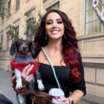 Santana Garrett Instagram - Say, “Cheese!” 📸 🧀 #SmileyRiley #daschund #dachshund #dog #dogsofinstagram #sweaterweather Los Angeles, California