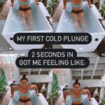 Santana Garrett Instagram - 1st time #ColdPlunge 🥶🥶🥶 Let’s just say it took me 56 seconds to get all the way in & I didn’t last nearly that long! Baby steps..next time, I will do..1 WHOLE minute!! Watch out world! 😬 #coldplunge #cold #freezing #wellness #health #benefits #body #selflove #bestself #santanagarrett #plunge