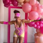 Santana Garrett Instagram – Had a great time showering our favorite #BarbieGirl and Baby YAEL. 💖👙🌸🎆🎀

Fun fact: I made this costume in less than 2 hours! ☺️

#Barbie #BabyShower #Costume #barbiecosplay #winterpark #girls Barbie Land