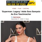 Sara Sampaio Instagram – I can finally share the best news ever! It doesn’t even feel real! Thank @jamesgunn for trusting me with Eve! 🥹 @wbpictures #supermanlegacy