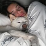 Sara Sampaio Instagram - It’s this angel’s 15th birthday today. 🥹 even though I’ve only been her adoptive mum for these past 5 years, she has brought some much joy to my life that I can’t imagine a life without her in it anymore. I’d never heard of Shiba Inu’s before I met Kyta and south, but let me tell you, it’s def been a ride. They couldn’t be more different than each other. While south is super anxious and naughty, Kyta is just the perfect dog, always doing everything right and just being the most people pleasing dog I’ve ever met, that sometimes I wonder if she’s def a shiba or a dog for that matter 😅. She loves her walks, sunbathing in the backyard, bossing everyone around and snuggling. She the sweetest snuggle buddy and even though she’s pretty much deaf and blind she still walks around like she’s the boss (well she is, I’m just the keeper that pays the bills to her house 😂) Happy birthday sweet girl, I love you so much. I’ll make sure aunt @emmalindsey gives you some cake today 🤍❤️