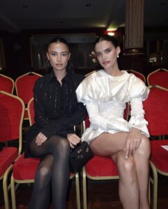 Sara Sampaio Instagram - The geniuses @viktorandrolf do it again! @lucienpagescommunication Ps. I only noticed after I wore the dress backwards 😅 but hey still looks awesome. Paris, France