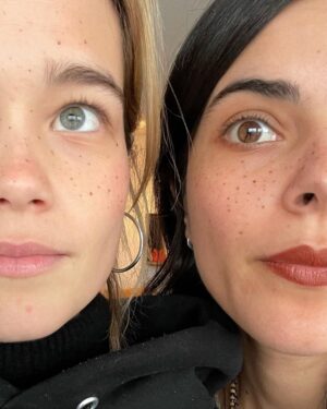 Sarah Catherine Hook Instagram - me w/ a couple of freckles

and a VERY ominous chair