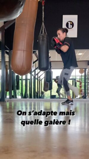 Sarah Ourahmoune Instagram - Training boxe : 30 secondes de travail + 15 secondes de repos 👉🏻 20 séries #boxingtraining #boxing #boxingbag
