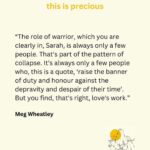 Sarah Wilson Instagram - This episode with Meg Wheatley has ignited the most wonderful conversation on my @substackinc with people who (like you?) are tired of all the infighting, false hope and sad principles for living that seems to be going on in Meta forums. I have never seen anything like it. Come join us. Link in bio and stories.