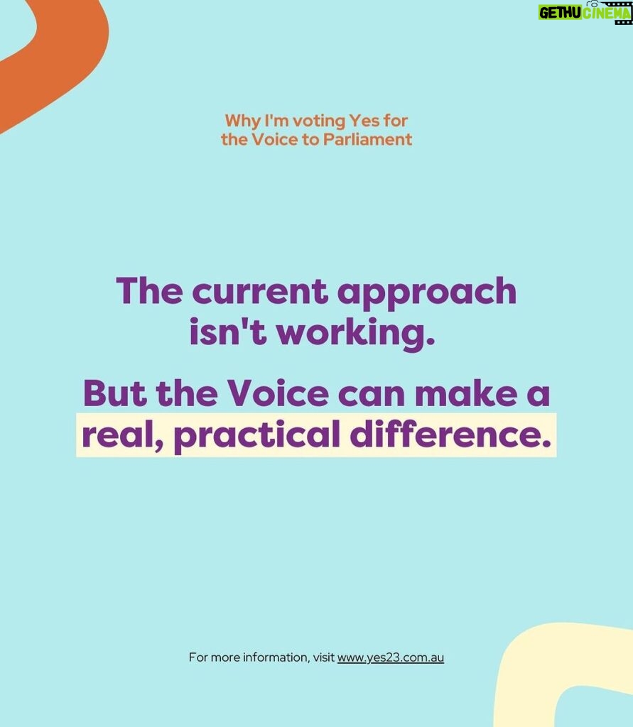 Sarah Wilson Instagram - I’m voting YES because Indigenous leaders around the country have asked us to join them in this progressive, truthful, caring, good, fair and very very Australian move. We are not being asked to vote on details. This is NOT what referendums are about. We are ONLY being asked to vote on the PRINCIPLE - do we think First Nations people should be recognised in our most important national document by being able to give some advice (ONLY) on the issues affecting them? YES YES YES!! #yes23 #voteyes