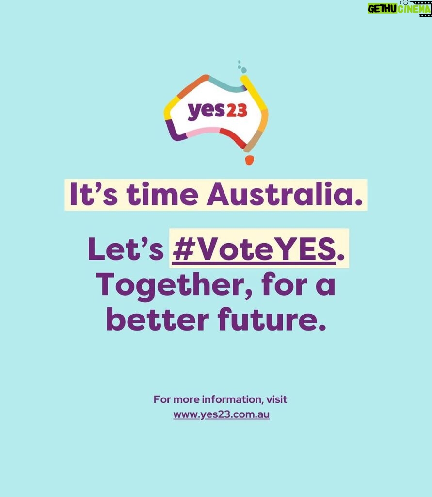 Sarah Wilson Instagram - I’m voting YES because Indigenous leaders around the country have asked us to join them in this progressive, truthful, caring, good, fair and very very Australian move. We are not being asked to vote on details. This is NOT what referendums are about. We are ONLY being asked to vote on the PRINCIPLE - do we think First Nations people should be recognised in our most important national document by being able to give some advice (ONLY) on the issues affecting them? YES YES YES!! #yes23 #voteyes
