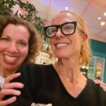 Sarah Wilson Instagram - Ok, who’s going to come visit next? Ah, that would be you @annayell 🤸‍♂️ (@adventuringranii plus me #brasseriedubillot @lanouvellegarde …saw a guy reading while RIDING this morning #menwhoread ) Brasserie Dubillot