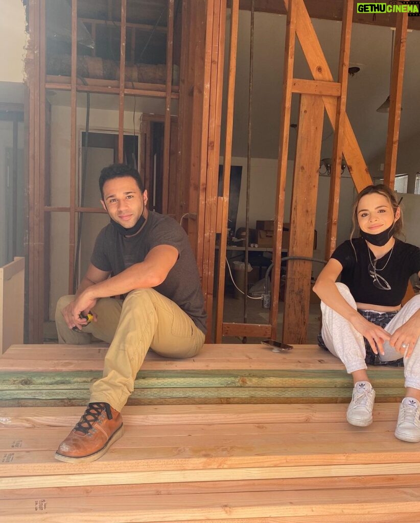 Sasha Clements Instagram - At the tail end of our reno and we’re surviving! 😵‍💫🫠🙂 Gonna be real with you and say that renovating is not for the faint of heart. We are mentally and physically EXHAUSTED. From morning to night, every day, we are working on the house. All while working, going to doctors appointments, finding time for each other and ourselves, and just dealing with all the unexpected things life throws at you. If Corbin wasn’t the most organized and dedicated person on the planet I would have thrown in the towel 😂 We bought this fixer upper after we got married with the dream of making it our own. This is by far one of the biggest challenges we’ve taken on but I know the reward will be so worth it ❤ #homerenovation #fixerupper #remodeling