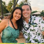Sasha Clements Instagram – Finally getting the hang of the Shaka sign! Corbin said I’ve been holding it up too high making it look like I was saying “call me!” 🤦🏻‍♀️ Anyway here’s us at @germainesluau which was a beautiful way to celebrate the end of our Hawaii shoot❤️ Mahalo for having us! 🤙🏼 Germaine’s Luau and Special Events