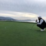 Scott Eastwood Instagram - Practice rounds for @attproam are humbling. Great day @mvegapena Thanks chip!! Your the man. Thanks dolly 📷
