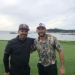 Scott Eastwood Instagram - Practice rounds for @attproam are humbling. Great day @mvegapena Thanks chip!! Your the man. Thanks dolly 📷