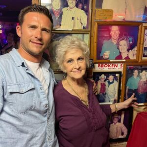 Scott Eastwood Instagram - The broken spoke down deep in the ❤️ of Texas.  If you know you know.  Look carefully at the picture on the wall behind me.  My dad 30 years ago here having a 🍺 with Annetta
