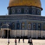 Sean Carrigan Instagram – Soccer w some local kids, outside Al-Aqṣā Mosque in the old city of Jerusalem. #OldCityJerusalem Dome Of The Rock, Jerusalem