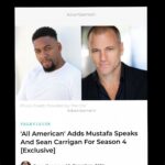 Sean Carrigan Instagram – This one’s for my stepfather Steve Riddle, who always made sure I was a football fan. Excited to be joining a great show and a great cast.