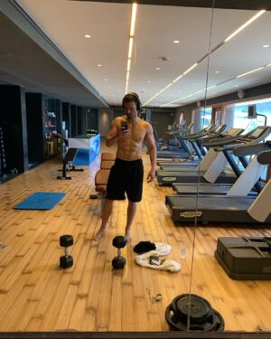 Sebastian Stan Instagram - After 7 years with @donsaladino I caught a good day, sucked it up and finally posted this... Been working with this guy through years of self judgement and mental wars when it comes to fitness and LIFE, and TODAY I’m giving myself a break and acknowledging the hard work we’ve done for @355movie (and this other small thing we got comin’ 😉) ! Proud of what we’ve accomplished pal! Love you. And thank you. 👊🏻❤️ #donsaladino #drive495 #355movie #marvel #TheFalconAndTheWinterSoldier