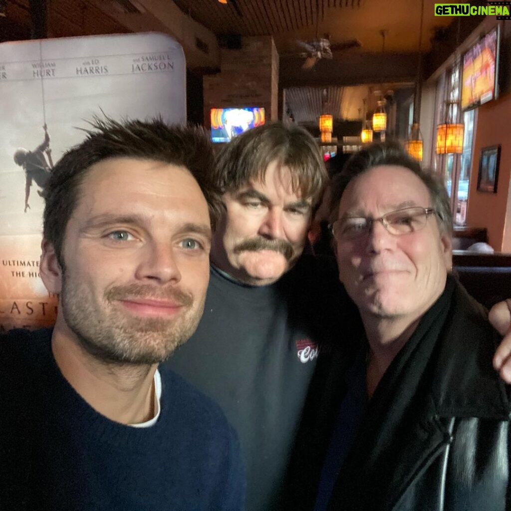 Sebastian Stan Instagram - Just wanna take a moment to thank these heroes for coming to support our film @tlfmfilm Saturday. These men have seen more then I could ever imagine. Their stories shook and humbled me to the core. We are privileged and very lucky to have been blessed by such furiously courageous souls. It was an honor to stand next to them on Saturday and I have nothing but the utmost respect for their hard work and dedication. In order of the photos... 1)York Kleinhandler, Chief Army National Guard Special Forces Warrant Officer and former US Marshal 2)Jack Eubanks, US Marine Corps 3)Everett Weston, US Army, President and founder of Operation Heal Our Heroes 4)Sal Taylor, NYPD, President of the NYPD Marine Corps Association 5)Mike Hyland, FDNY, Gary Sinise Foundation 6)Mike Brown, veteran and doctor, (brother was a Vietnam veteran and highly-decorated FDNY Captain Patrick Brown who perished on 9/11. Mike was also FDNY present at 9/11) and Paul Cotilo, Vietnam veteran. 7)Danny Prince, FDNY and US Navy veteran, Gary Sinise Foundation 8) Group photo (all Navy): Shane Crowell, Jeff Aldridge, Steve Keeler, Mark Dimayuga. 9) US Army Sergeant Brian Shaw and USAF Senior Airman Matt Burda. Brian did two tours in Iraq. Matt did one tour in Iraq and one in Afghanistan. SPECIAL THANKS TO: Donna and Laura, Tenth and Pike Shop and Rob and Joe owners of #GreenwichTavern in TriBeCa for hosting us for the day. AND LASTLY... My friend 10) @mdceleste THANK YOU for everything that you do. None of this would have been possible without you. Your unwavering passion and 150% commitment to everything that you do, blows me away. I’m thankful we’ve met and for the great example that you are in my life. 🙏🏻🙏🏻🙏🏻