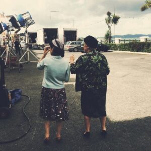 Sebastian Stan Instagram - #wehavealwayslivedinthecastle (when “we” were younger) is now playing in select theaters and on @AppleTV . Don’t miss the incredible performances of @taissafarmiga and @alexandradaddario in #StaciePasson ‘s beautiful film! Here’s some behind the scenes photos from Ireland in 2016. Time flies...