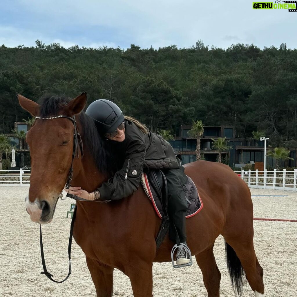 Sema Şimşek Instagram - Lord ve ben. Dugularım kalbimde, görseller burda dursun🐎🤎🐎 @ashacountryurla iyi ki vesile oldunuz 🫶🏻 #semasimsek #lord #horse #doğa #sevgi #ashacountryhotelurla Asha Country