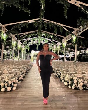 Serena Williams Instagram - CAUTION: Things are not always how they appear. I am Seriously trying to figure out if the baby is in the front or….back. … slide right #summer #italy  #vacation