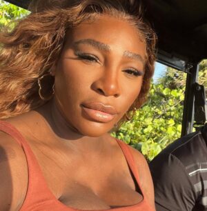 Serena Williams Instagram - Behind the scenes ….On set in hot weather trying to look cool.