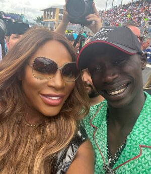 Serena Williams Instagram - A day in miami. With my naughty sis
@venuswilliams 
@karliekloss 
@olympiaohanian 
@khaby00 
#formula1 
#miami