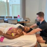 Serena Williams Instagram – Whenever I get treatment @olympiaohanian wants to be there too. So cute 💞