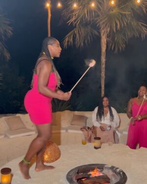 Serena Williams Instagram - Loving my baby bride to be so much. So much I thought I was Selena for a moment and not Serena. I could never do her justice. All grown up. 🥺🥰@justusssb_ fun thanks  @chablemaroma and #chablehotels #justusthebride #foundhermainsqueeze #Jutusbridetribe