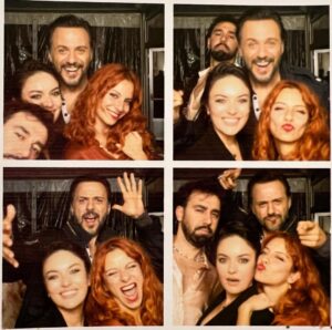 Serkan Altunorak Instagram - one fine/fun nite!🥂 @meliksahtas @ezomola @aysegulkaracan @kucukrezalet ❤️