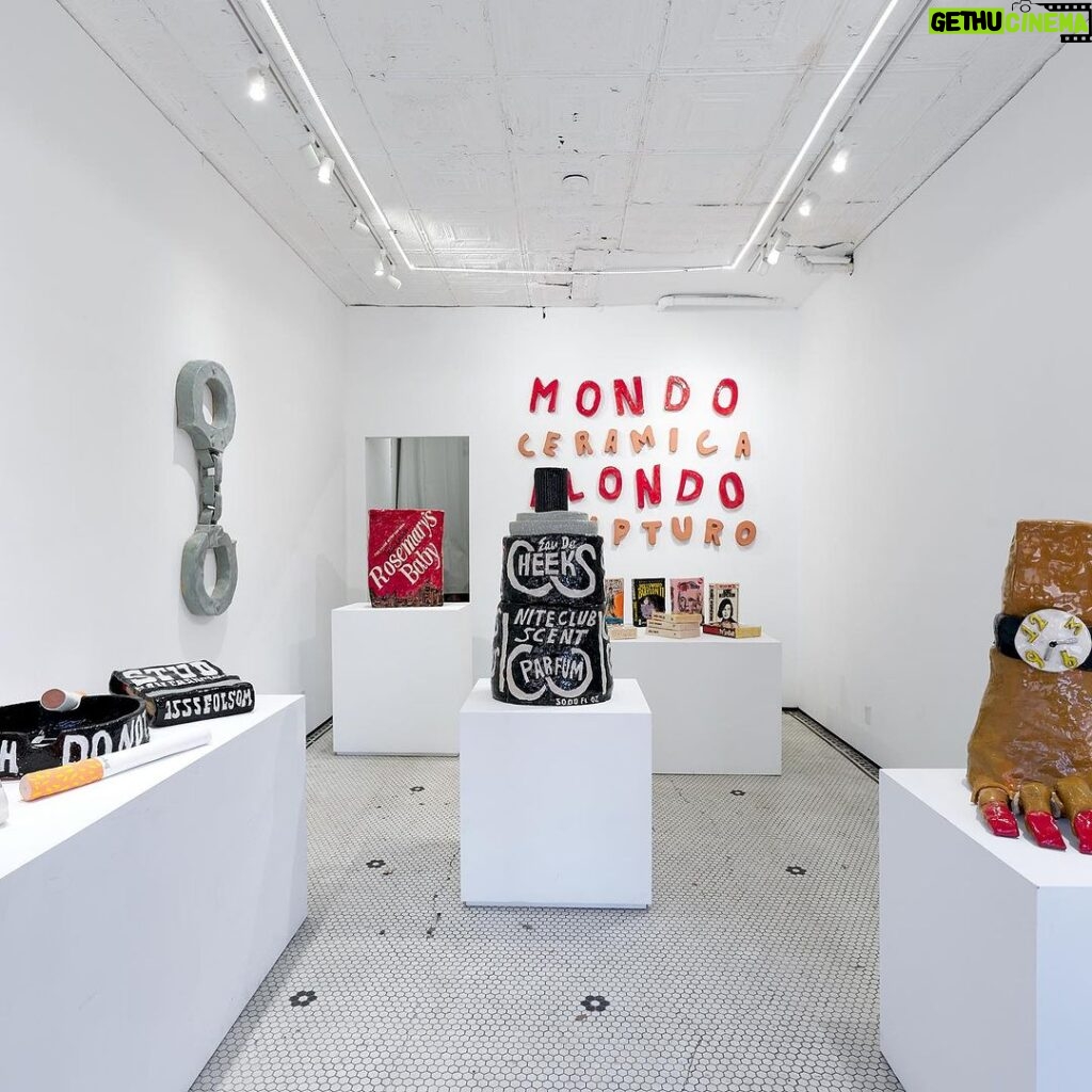 Seth Bogart Instagram - Installation shots from my show “Mondo Blondo Ceramica Sculpturo” up thru Dec 23 in NYC at @fiermangallery - go see it and send pix 😈 Inquiries - email david@fierman.nyc